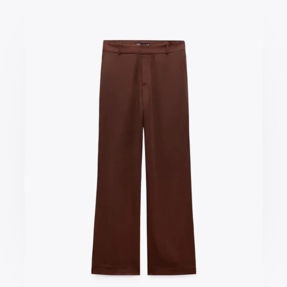 ZARA SATIN EFFECT PANTS